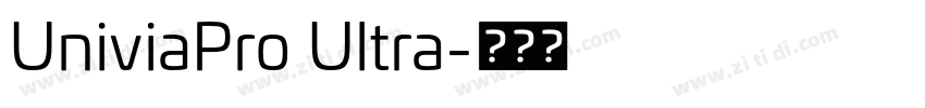 UniviaPro Ultra字体转换